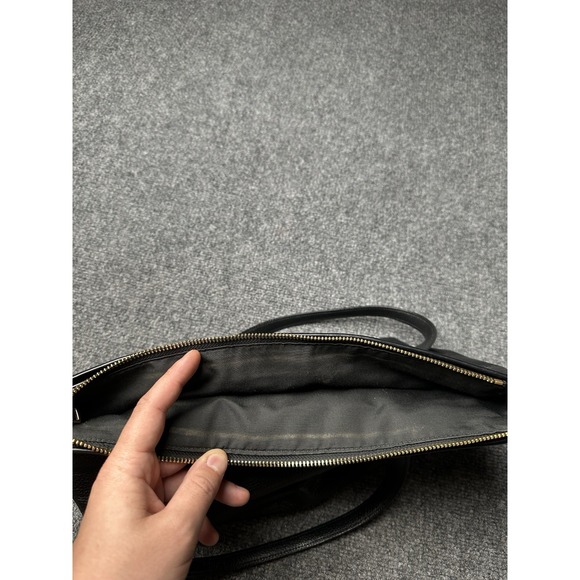 Womens Leather Coach Black Shoulder Tote Handbag, Size One Size - Picture 10 of 11